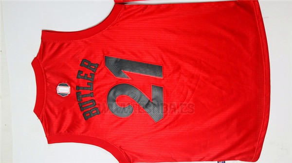 Camiseta Navidad 2016 Chicago Bulls Jimmy Butler #21 Rojo